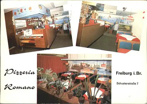 Freiburg Breisgau Pizzeria Romano Details Kat. Freiburg im Breisgau