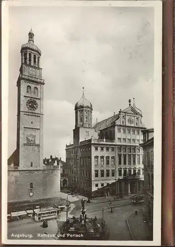 Augsburg Rathaus und Perlachturm Kat. Augsburg