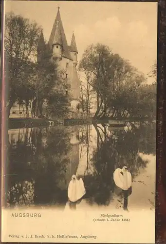 Augsburg Fuenfgradturm Kat. Augsburg