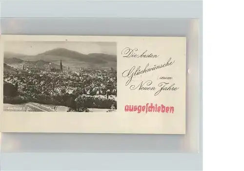 Freiburg Breisgau Panorama Stempel auf AK Kat. Freiburg im Breisgau