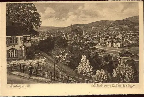 Freiburg Breisgau Blick vom Lorettoberg Kat. Freiburg im Breisgau