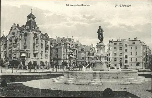 Augsburg Prinzregentenbrunnen Kat. Augsburg