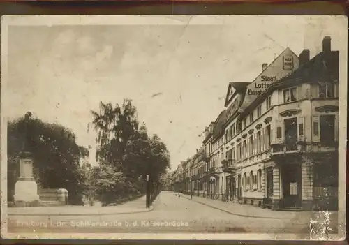 Freiburg Breisgau Schillerstrasse Ecke Kaiserstrasse Kat. Freiburg im Breisgau