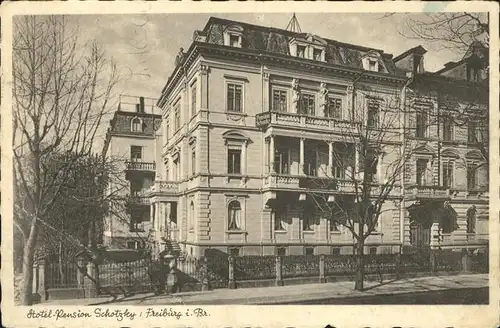 Freiburg Breisgau Hotel Schotzky Werderstrasse Kat. Freiburg im Breisgau