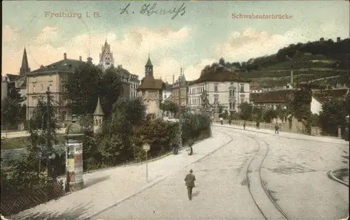 Freiburg Breisgau Schwabentorbruecke Kat. Freiburg im Breisgau