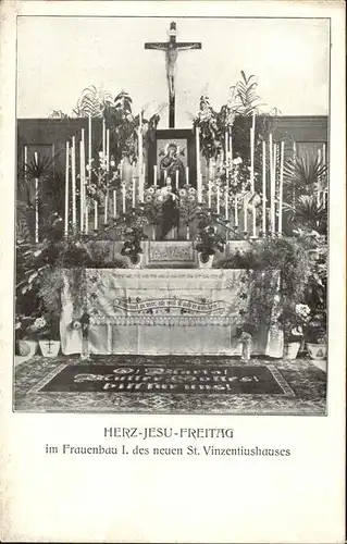 Freiburg Breisgau Herz Jesu Freitag St. Vizentiushaus Altar Kat. Freiburg im Breisgau