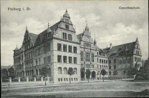 Freiburg Breisgau Gewerbeschule Kat. Freiburg im Breisgau