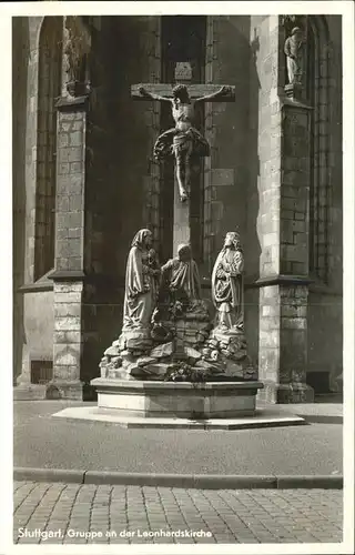 Stuttgart Gruppe an Leonhardskirche Kat. Stuttgart