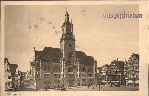 Stuttgart Rathaus  Kat. Stuttgart