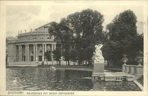 Stuttgart Anlgagensee Neues Hoftheater Kat. Stuttgart