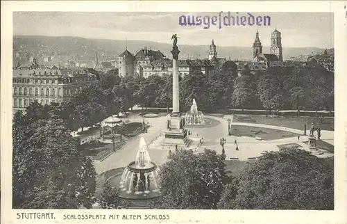 Stuttgart Schlossplatz Altes Schloss Kat. Stuttgart