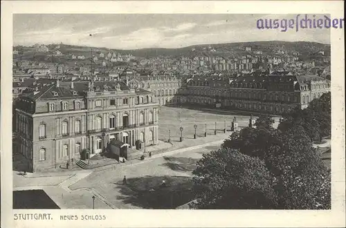 Stuttgart Neues Schloss Kat. Stuttgart