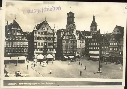 Stuttgart Marktplatz Kat. Stuttgart