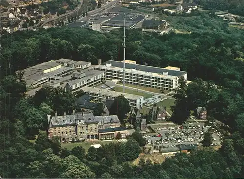 Saarbruecken Fliegeraufnahme Funkhaus Saarlaendischer Rundfunk Schloss Halberg Kat. Saarbruecken