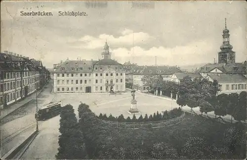 Saarbruecken Schlossplatz Strassenbahn Kat. Saarbruecken