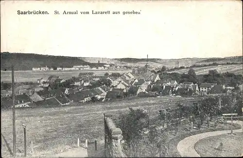 Saarbruecken St. Arnual vom Lazarett aus Kat. Saarbruecken