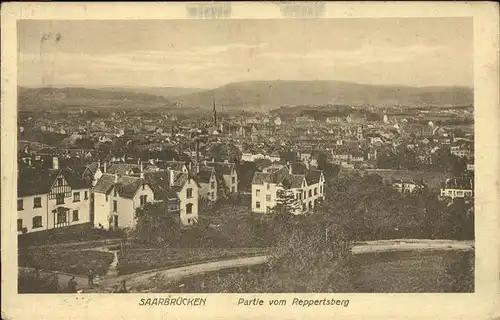 Saarbruecken Blick vom Reppertsberg Kat. Saarbruecken