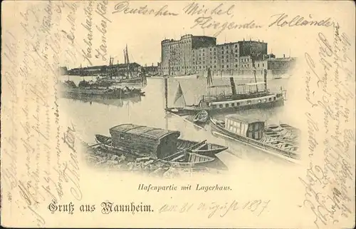 Mannheim Hafenpartie am Lagerhaus Kat. Mannheim