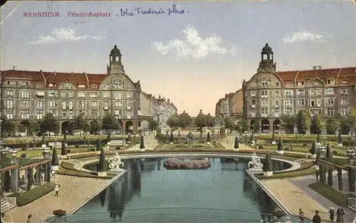 Mannheim Partie am Friedrichs Platz Kat. Mannheim