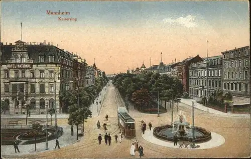 Mannheim Partie am Kaiserring Kat. Mannheim