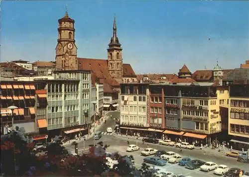 Stuttgart Marktplatz Kirche Kat. Stuttgart