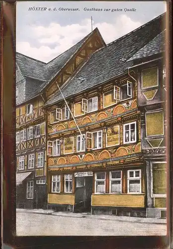 Hoexter Weser Gasthaus zur guten Quelle Kat. Hoexter