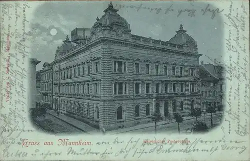 Mannheim Kaiserliches Postgebaeude Kat. Mannheim