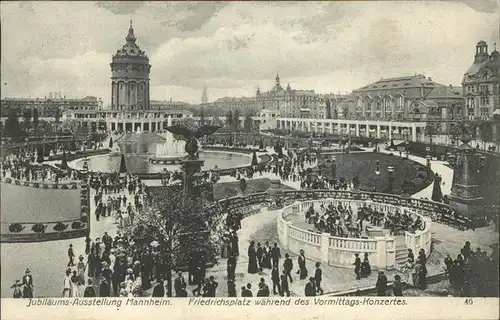 Mannheim Friedrichsplatz Gartenbauausstellung Kat. Mannheim