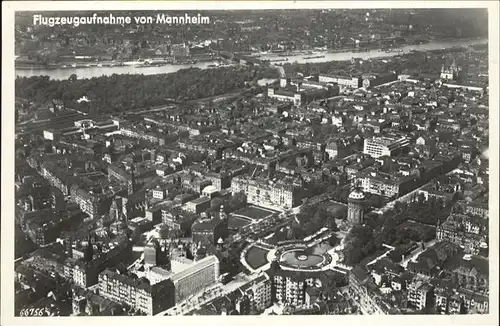 Mannheim Fliegeraufnahme Kat. Mannheim