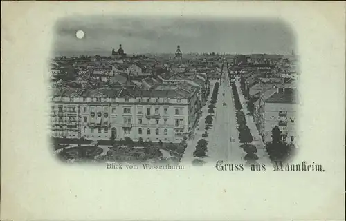 Mannheim Blick vom Wasserturm Kat. Mannheim