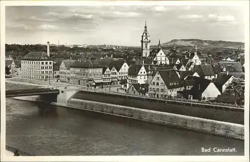 Bad Cannstatt Partie am Neckar Kat. Stuttgart