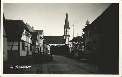 Grafenhausen Schwarzwald Partie an der Kirche Kat. Grafenhausen