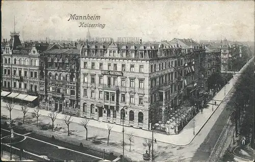 Mannheim Kaiserring Hotel National Kat. Mannheim