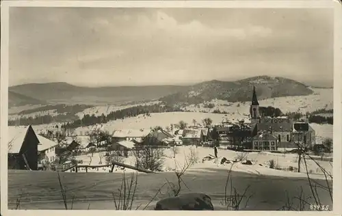 Bischofsreuth Oberpfalz Ortsansicht mit Kirche Winterimpressionen Kat. Koenigstein
