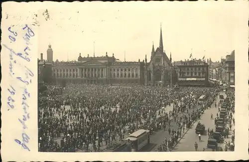 Leipzig Augustusplatz Kundgebung Kat. Leipzig