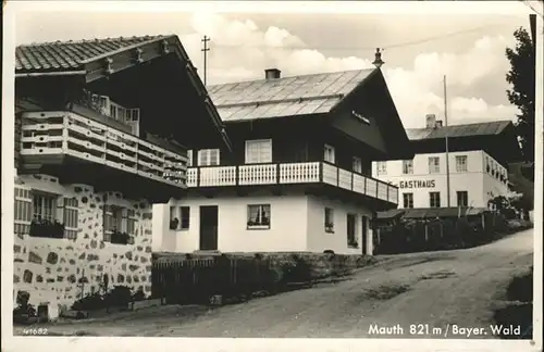 Mauth Niederbayern Ortspartie Gasthaus Kat. Mauth