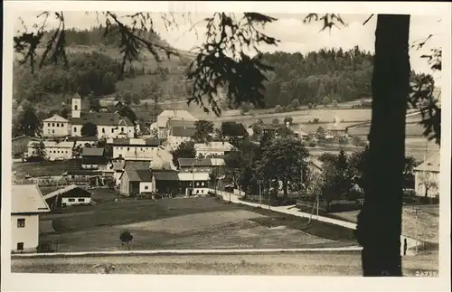 Mauth Niederbayern Ortsansicht vom Waldrand aus Kat. Mauth