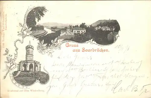 Saarbruecken Denkmal auf dem Winterberg Kat. Saarbruecken