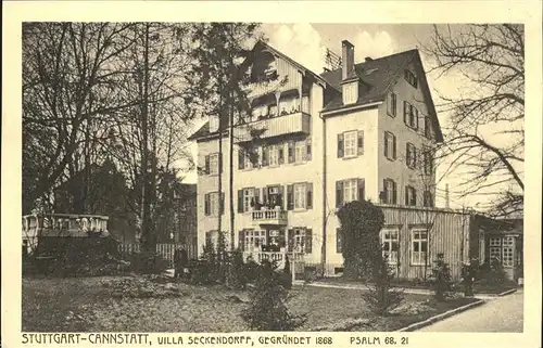 Bad Cannstatt Villa Seckendorff Kat. Stuttgart