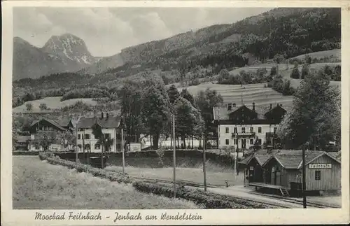Jenbach Bad Feilnbach Teilansicht Moorbad mit Wendelstein Bayerische Alpen Kat. Bad Feilnbach