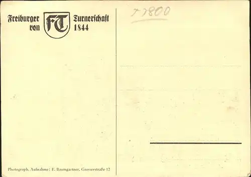 Oberried Breisgau Heldendenkmal der Freiburger Turnerschaft Kat. Oberried