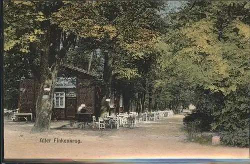 Finkenkrug Falkensee Gasthaus Park Kat. Falkensee