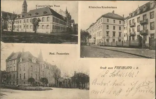 Freiburg Breisgau Krankenhaus Kuenzer sches Haus Med. Frauenbau Kat. Freiburg im Breisgau