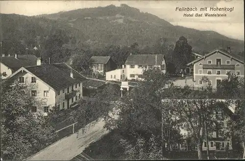 Bad Feilnbach Kurhotel Bad Wendelstein Blick zum Hohenkogl Kat. Bad Feilnbach