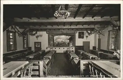 Bad Feilnbach Gasthof Hohenkogl Speisesaal Kat. Bad Feilnbach