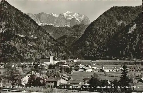 Inzell Panorama mit Reiteralpe Chiemgauer Alpen Kat. Inzell