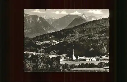 Hammer Siegsdorf Panorama mit Blick zur Reiteralpe und Loferer Steinberge Kat. Siegsdorf