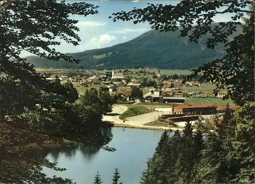 Inzell Panorama Blick vom Badepark Kat. Inzell