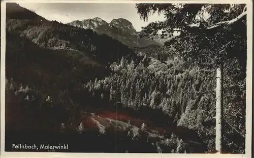 Bad Feilnbach Malerwinkl mit Blick zum Wendelstein Bayerische Alpen Kat. Bad Feilnbach