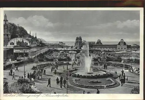 Heringsdorf Ostseebad Usedom Konzertplatz Springbrunnen Kat. Heringsdorf